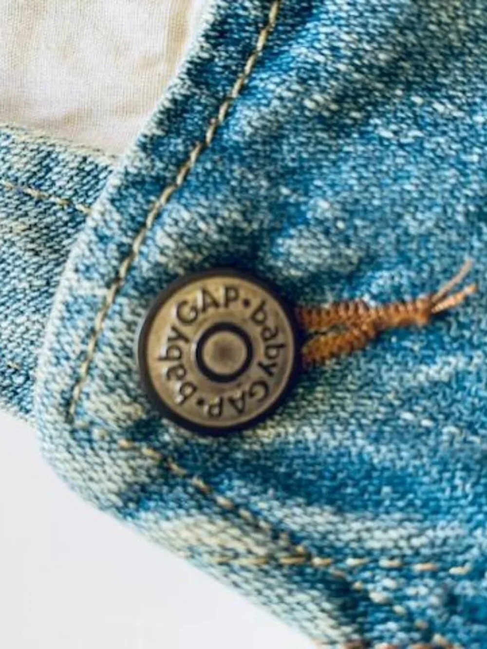 Vintage Baby GAP Denim Overalls Dress 3T NWT Pleated